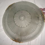 Maynadier art deco glass hanging lamp, 1920/30