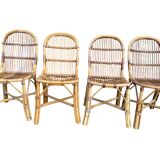 1960s rattan chairs from France