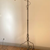 Ironwork reading floor lamp