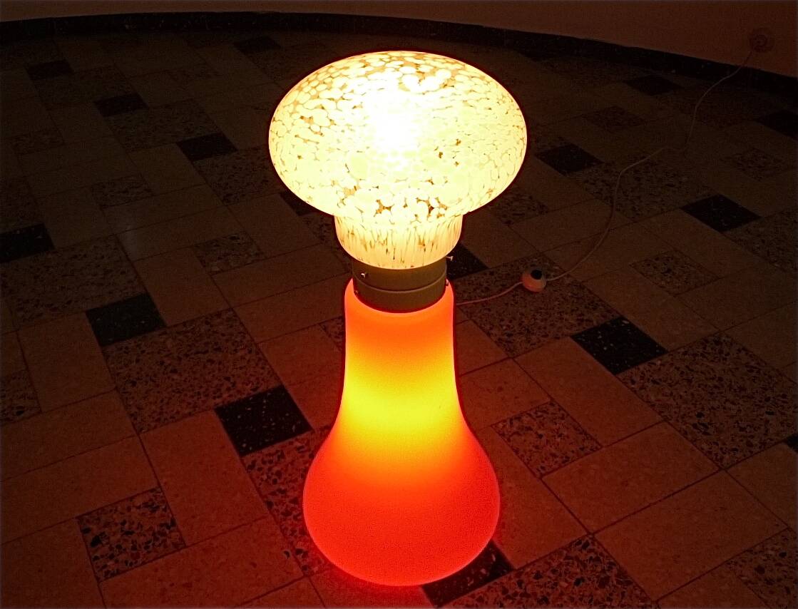 Colored Glass Space Age Floor or Table Lamp in the Style of Carlo Nason, Italy 1960s