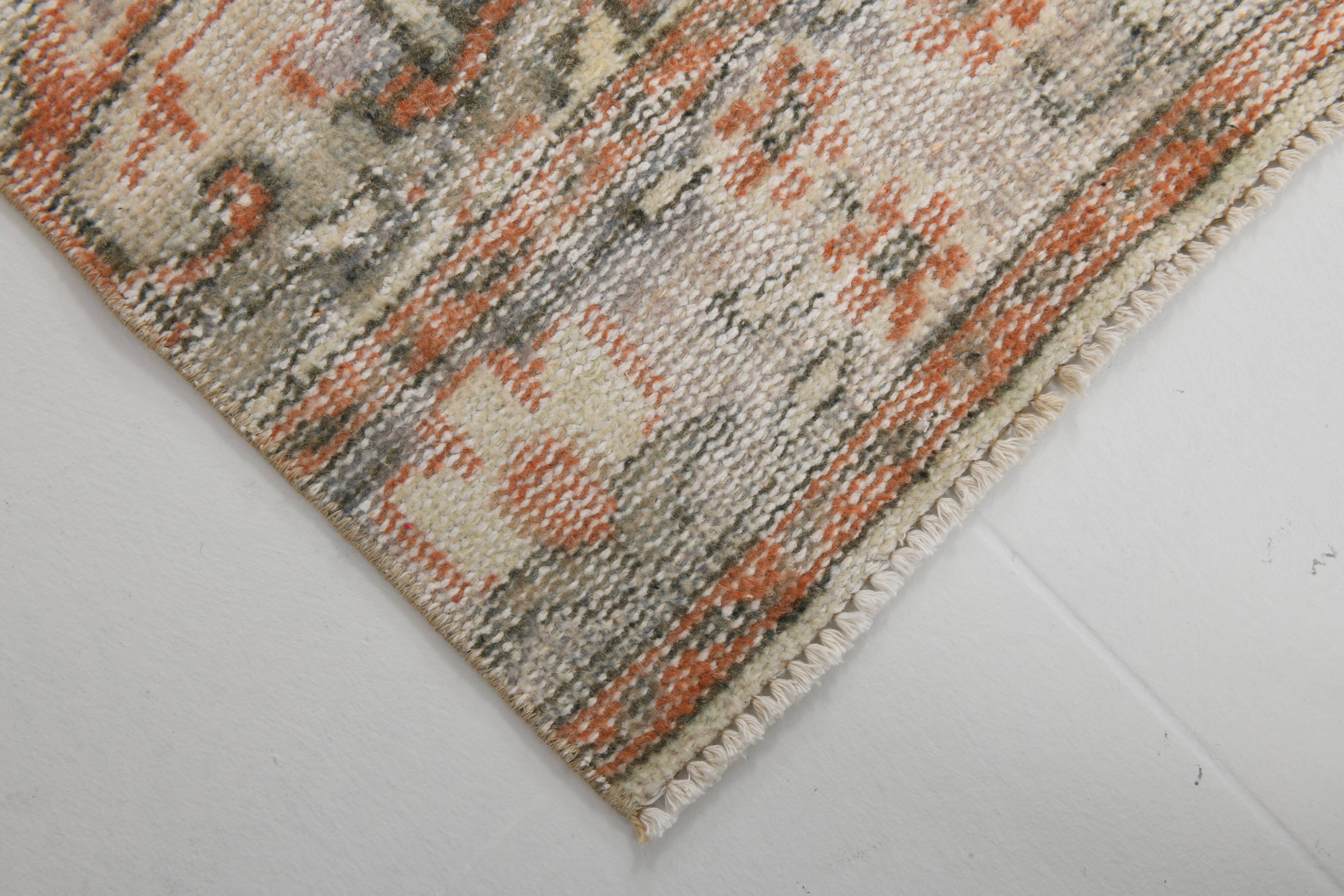 3x9 Cream Brown Persian Runner Rug, 88x272Cm