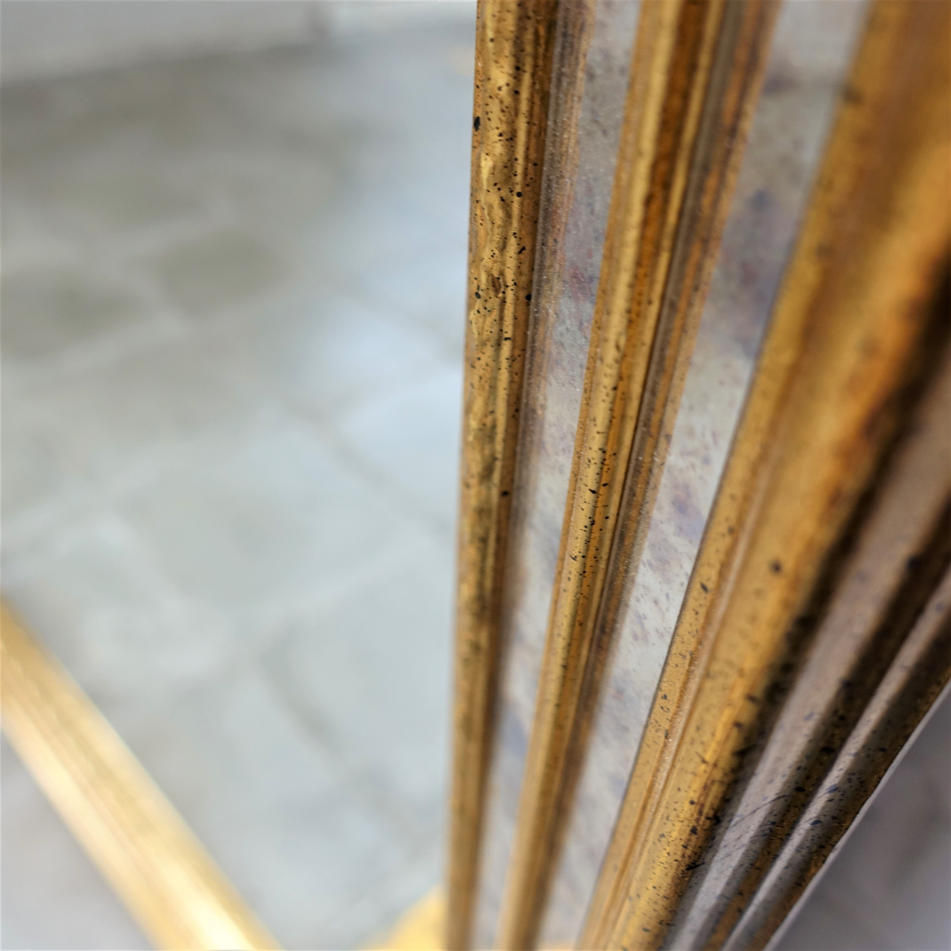 Vintage gilded Deknudt mirror