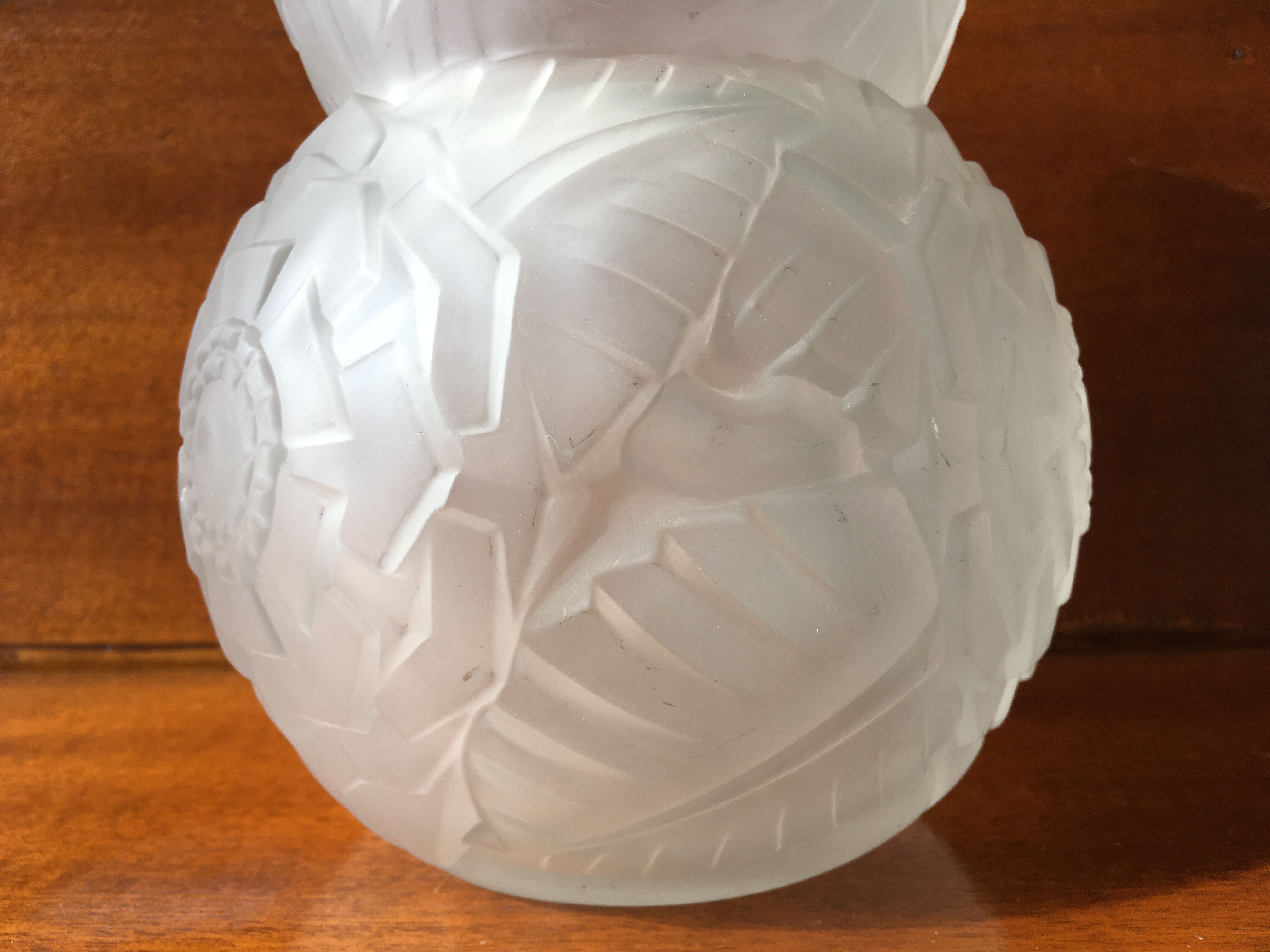Glass vase by Muller Brothers