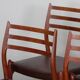 Set of 6 chairs by Niels Otto Moller in teak model 78, 1960.