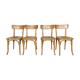 Set 4 chairs Thonet bar bistro or coffee in light wood