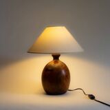 Monoxyle lamp base in elm burl, Anonymous craftsmanship, 1960s