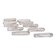 Set of 10 crystal knife rests by Daum.