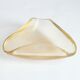 Triangular gold flecked Murano glass vide-poche bowl, Italy 1970s.