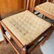 5 chairs made of wood and rope
