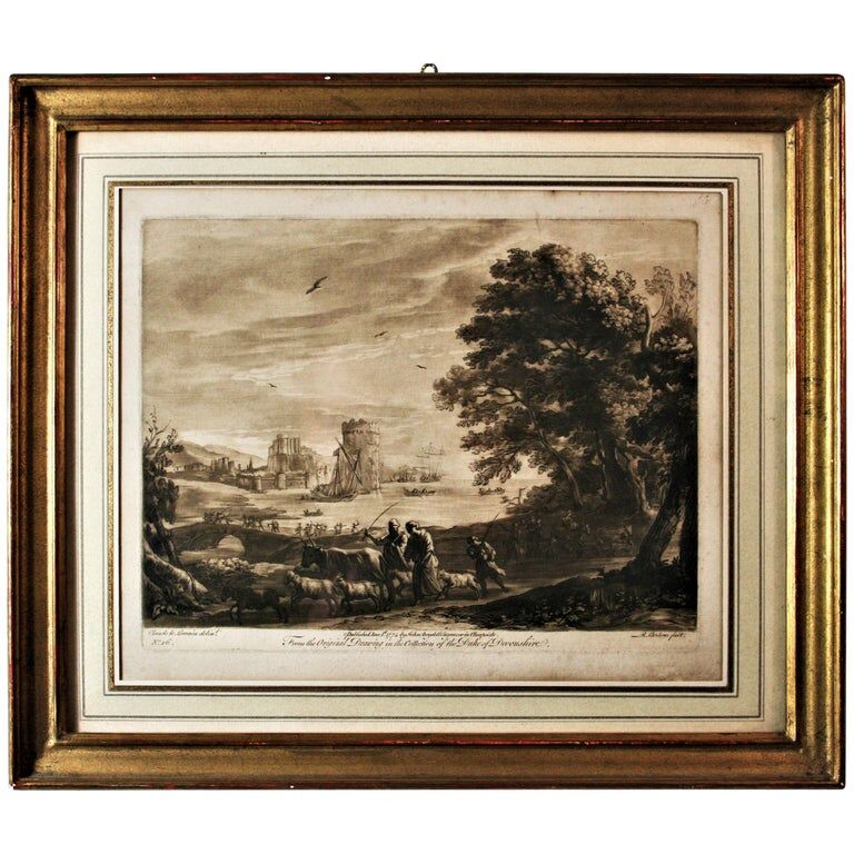 Landscape by Richard Earlom, eighteenth century
