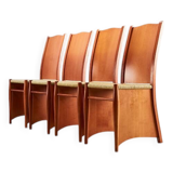 Philippe Starck Set of 4 Bob Dubois Dining Chairs for Driade Aleph Italy 1987