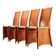 Philippe Starck Set of 4 Bob Dubois Dining Chairs for Driade Aleph Italy 1987