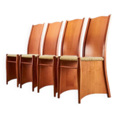 Philippe Starck Ensemble de 4 chaises de salle à manger Bob Dubois pour Driade Aleph Italie 1987