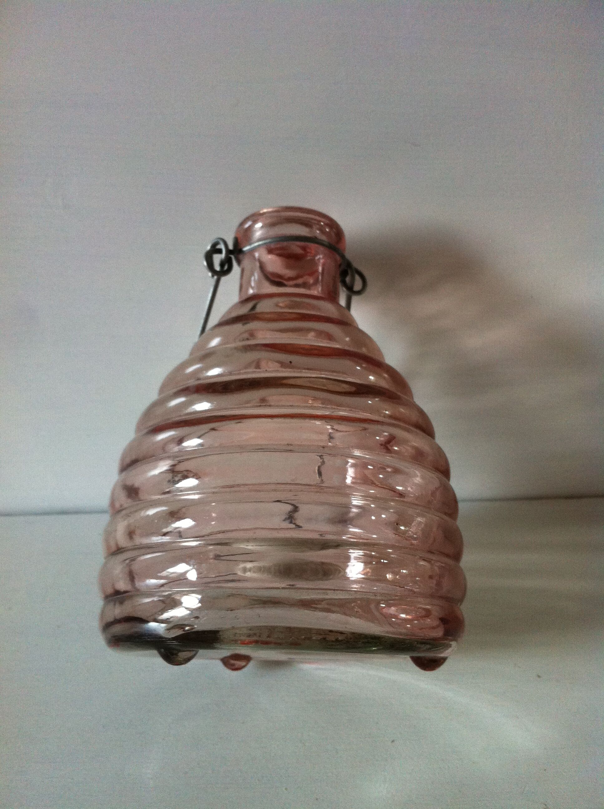 Old insect trap in blown glass