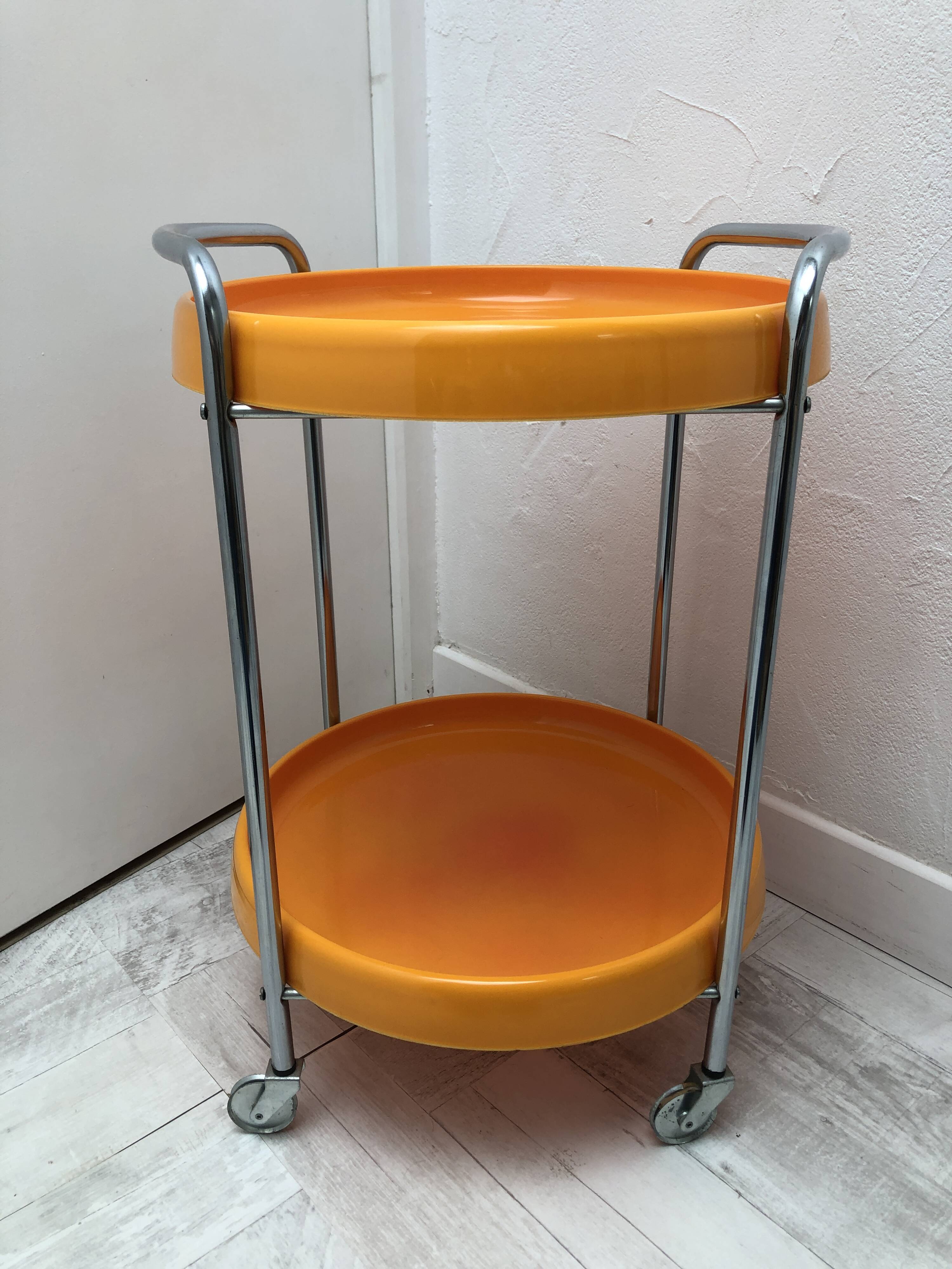 Vintage orange service, 1970s