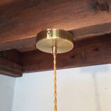 Vintage white opaline pendant light