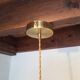 Suspension vintage opaline blanche