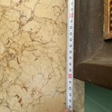 Antique rectangular mirror, carved frame