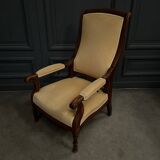 Voltaire armchair with 19th century mahogany system