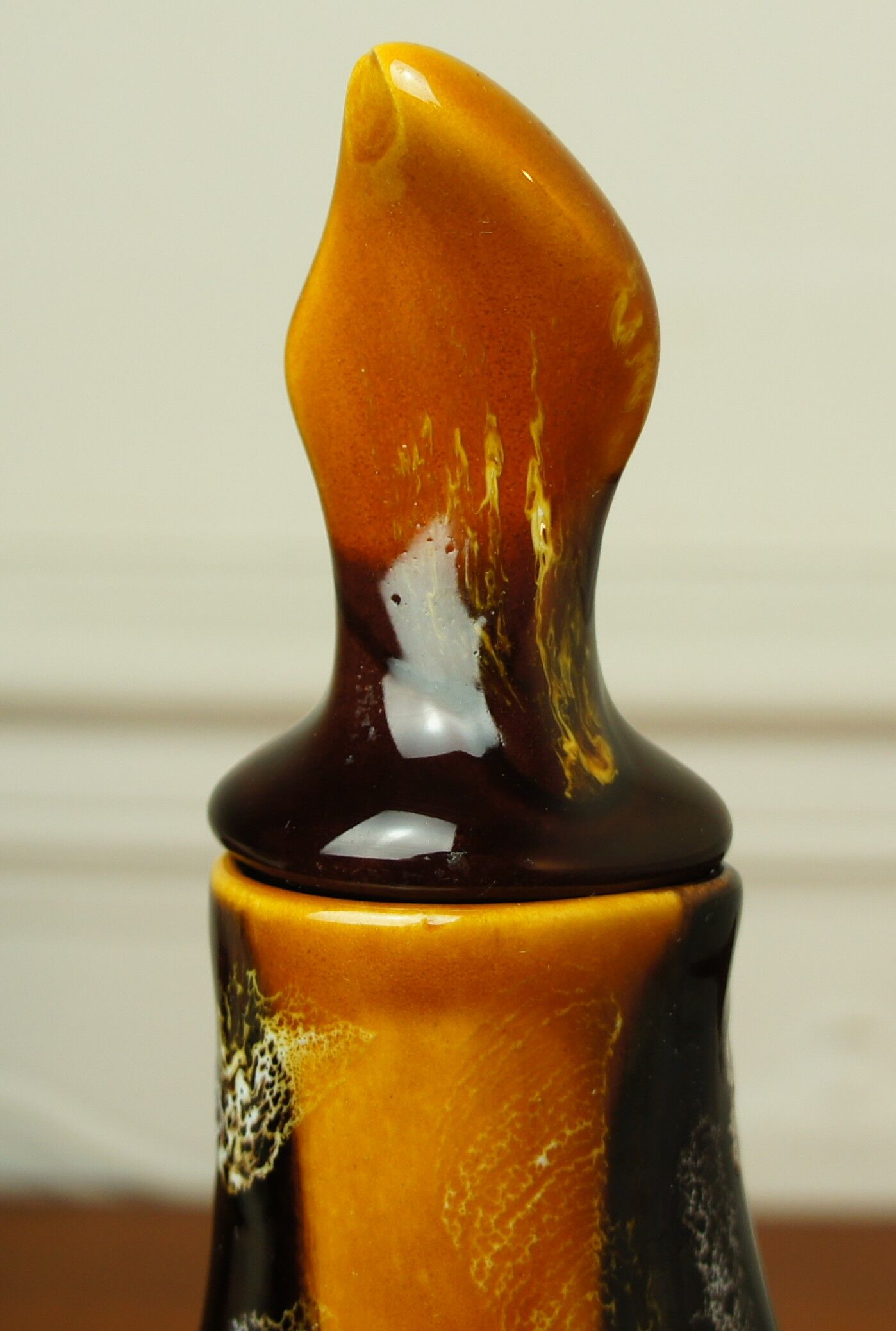 Vallauris-stamped ceramic carafe