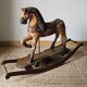 Cheval de bois à bascule XXeme