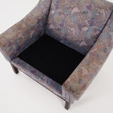 Fauteuil avec pieds en hêtre, design années 1970