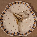 Beggar servant in Limoges JC porcelain floral decoration with roses