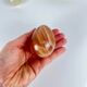 Set of vintage decorative eggs in translucent veined onyx, 1970s