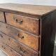 Antique Georgian Oak Chest of Drawers Swan Neck Handles circa 1760-1800