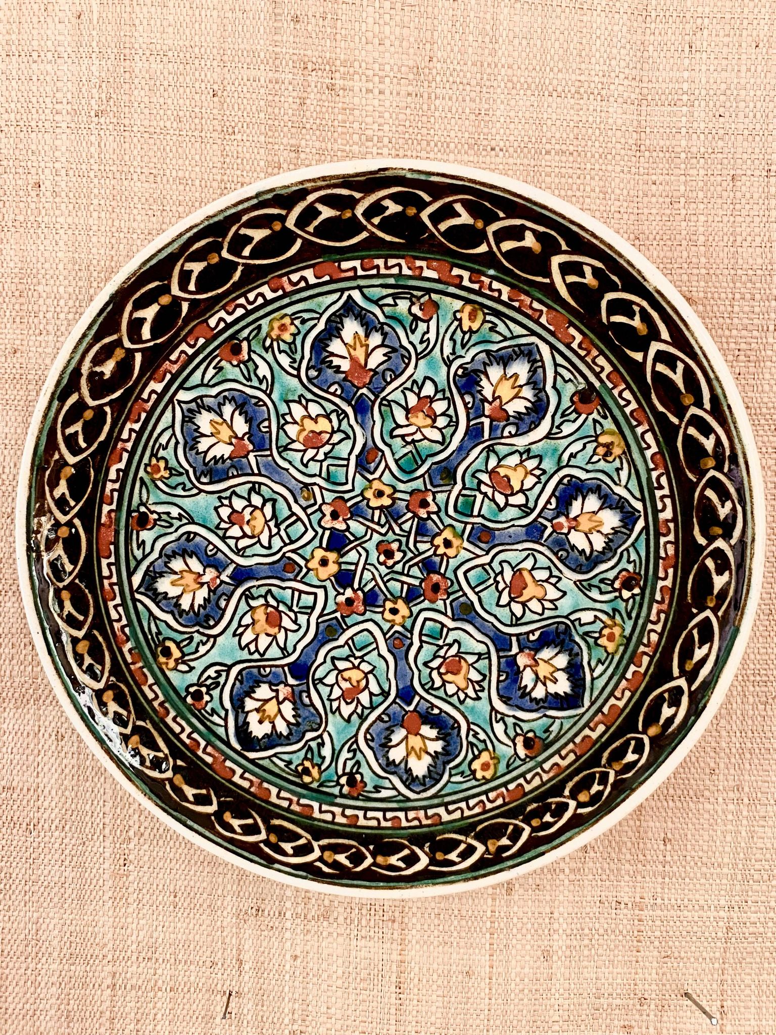 Oriental decorative plate