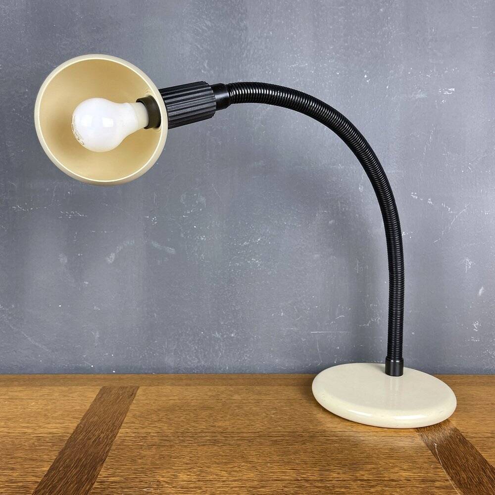 Beige vintage desk lamp, Italy, 1980s