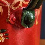 Ancienne cafetière et pot à lait en tôle émaillée
