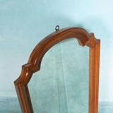 Vintage wooden mirror from the 1960s, art deco style 60s mirror.