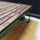 Coffee table, industrial trolley