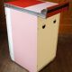 Pantry cabinet in enamelled sheet metal Mobilux around 1950