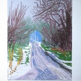 Signed numbered lithograph by David Hockney.