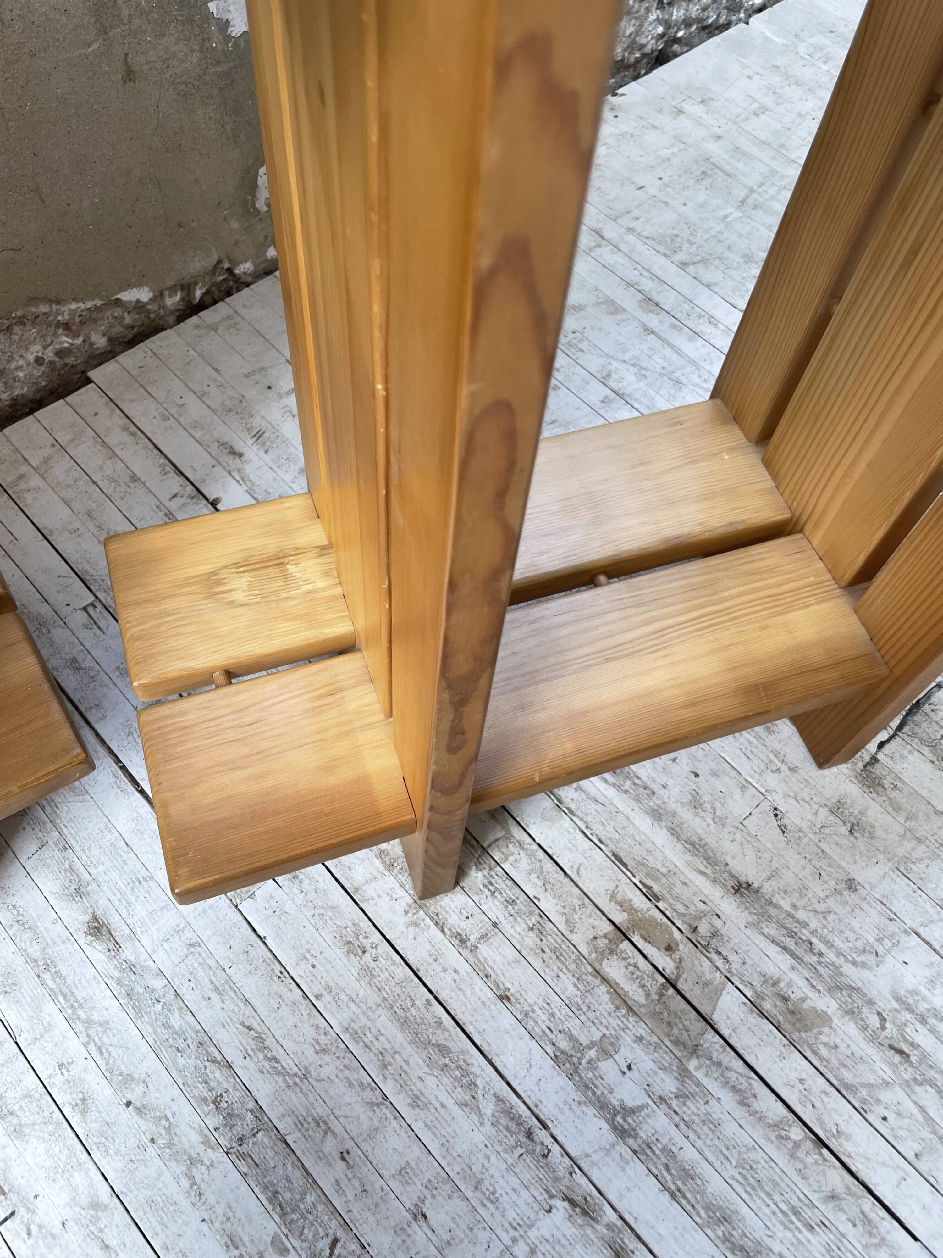 4 solid elm shelves Maison Regain