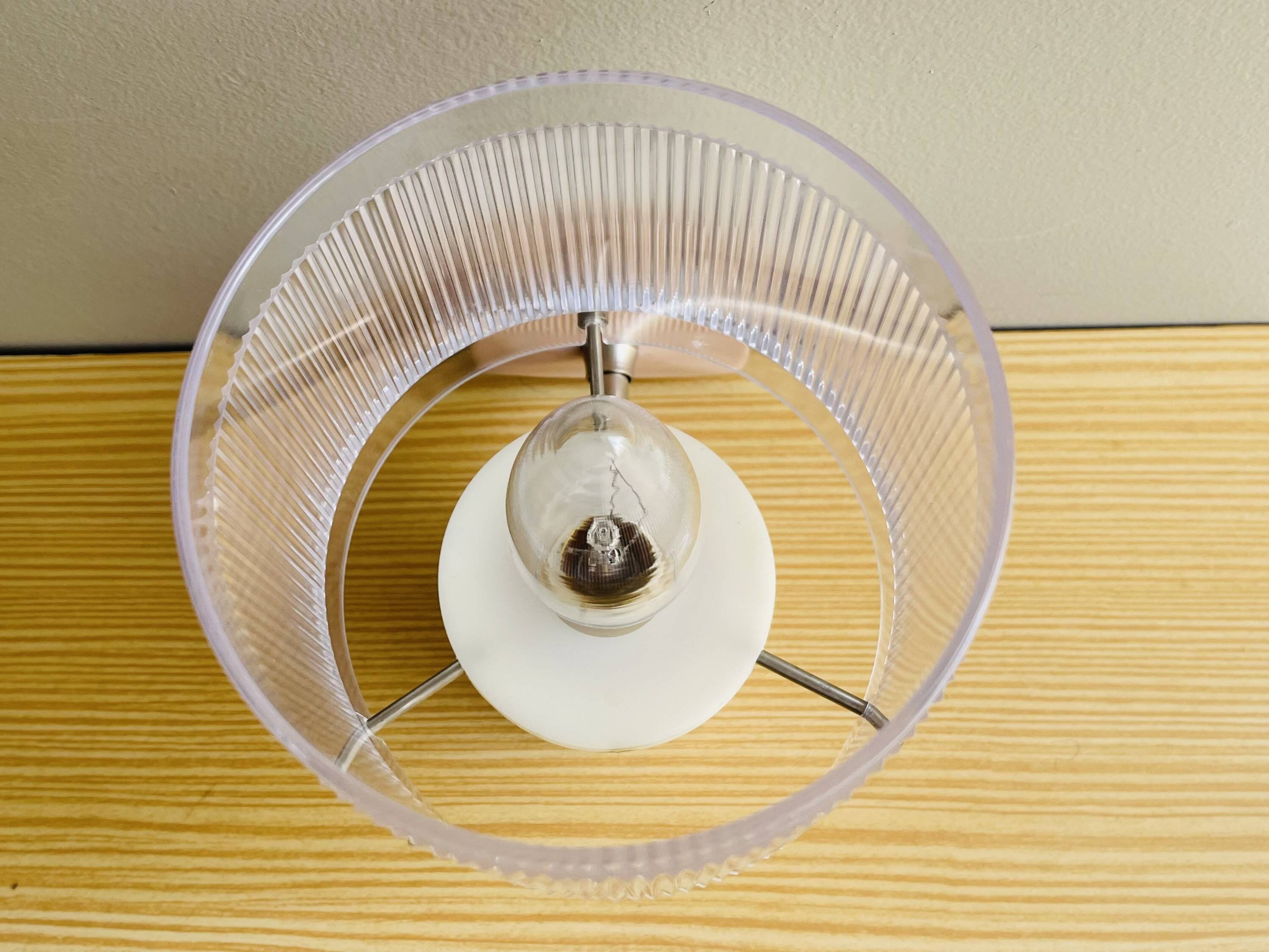 Portuguese mid century modern pink wall sconce light