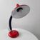 Lampe vintage Delmas rouge