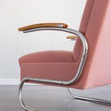 Functionalist Chrome Armchair S411 By W. Gispen For Mücke Melder, 1930s