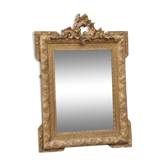 Miroir à fronton mouluré de style Louis XVI