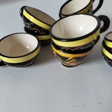 Vintage Breton mini cups – HB & St Jean – 9 pieces