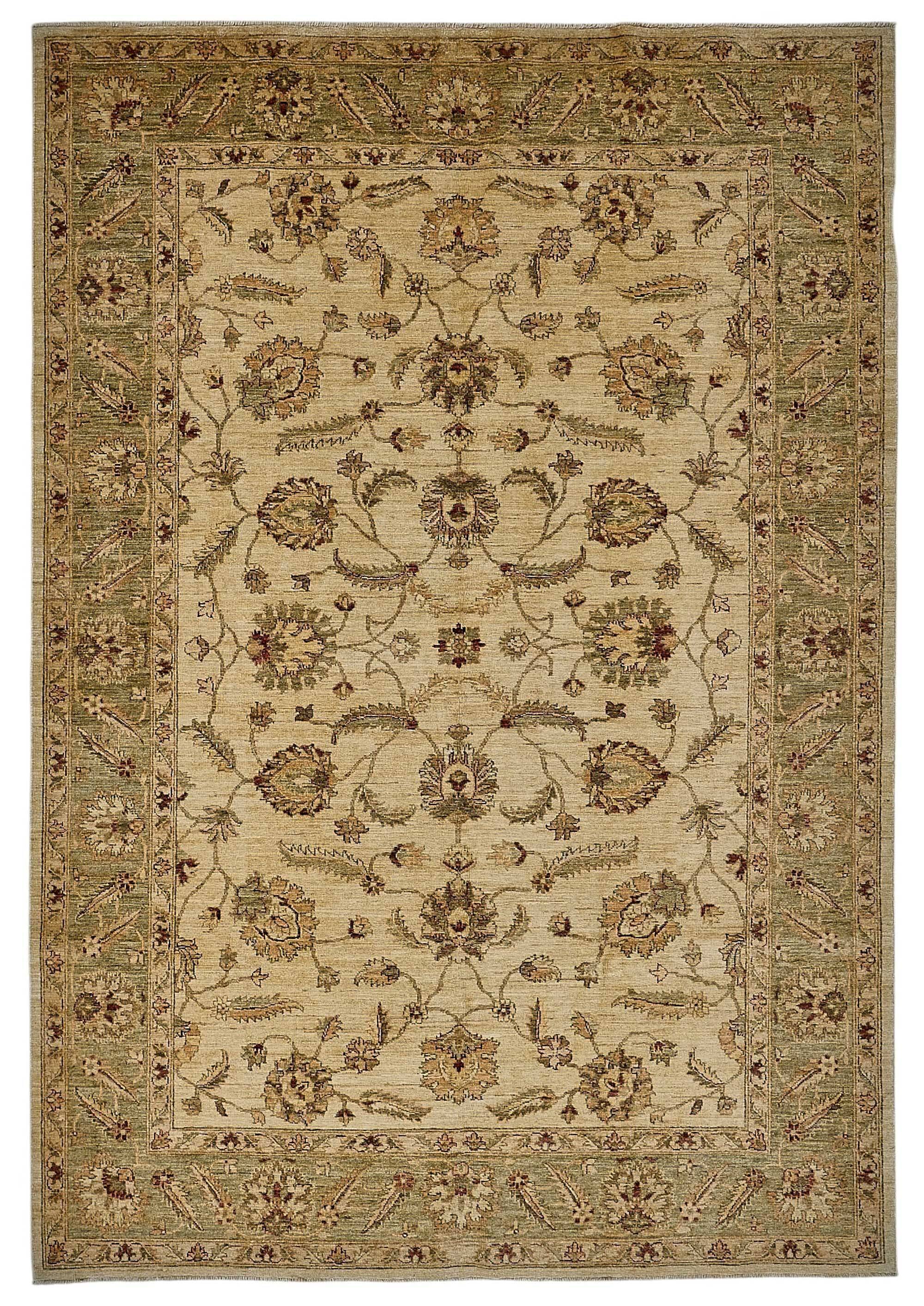 Turkish Handknotted Wool Oushak Rug 182 cm x 264 cm
