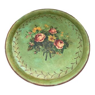 Sheet metal top, painted bouquet Napoleon III era