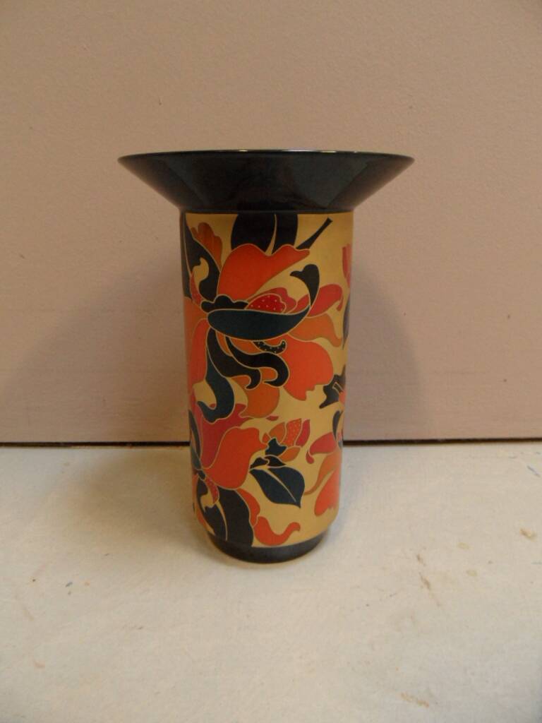 Vintage vase Rosenthal porcelaine noire