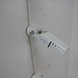 Set of three white adjustable design wall lamp, 1980's.