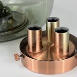 Vintage smoked ceiling lamp, raak