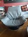 Vintage Swedish leather armchair signed Nelo