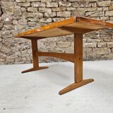 Table basse bois vintage 1970"