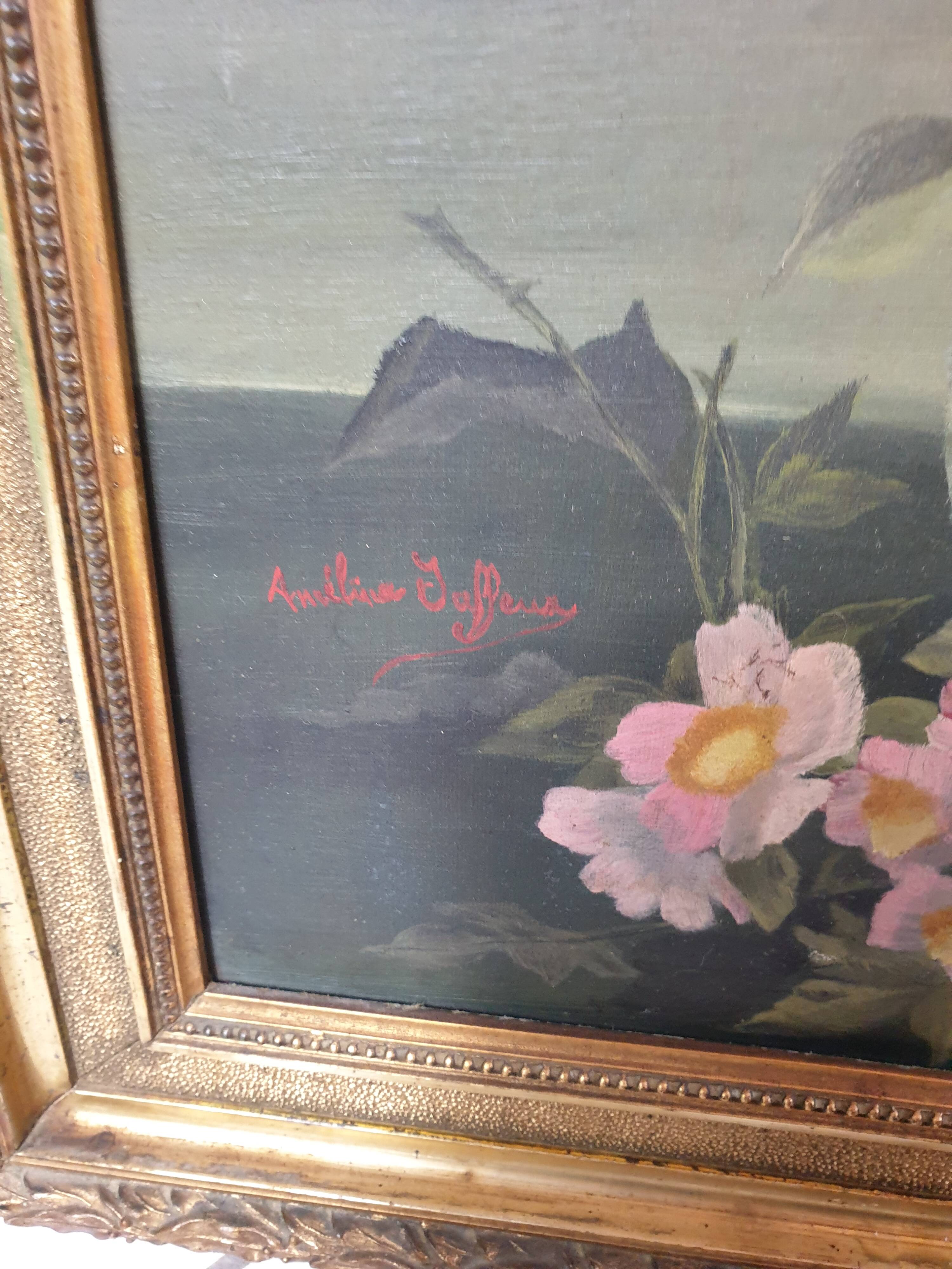 19th century flower painting